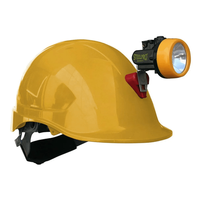 Casco MTA ABS Portalámpara Amarillo